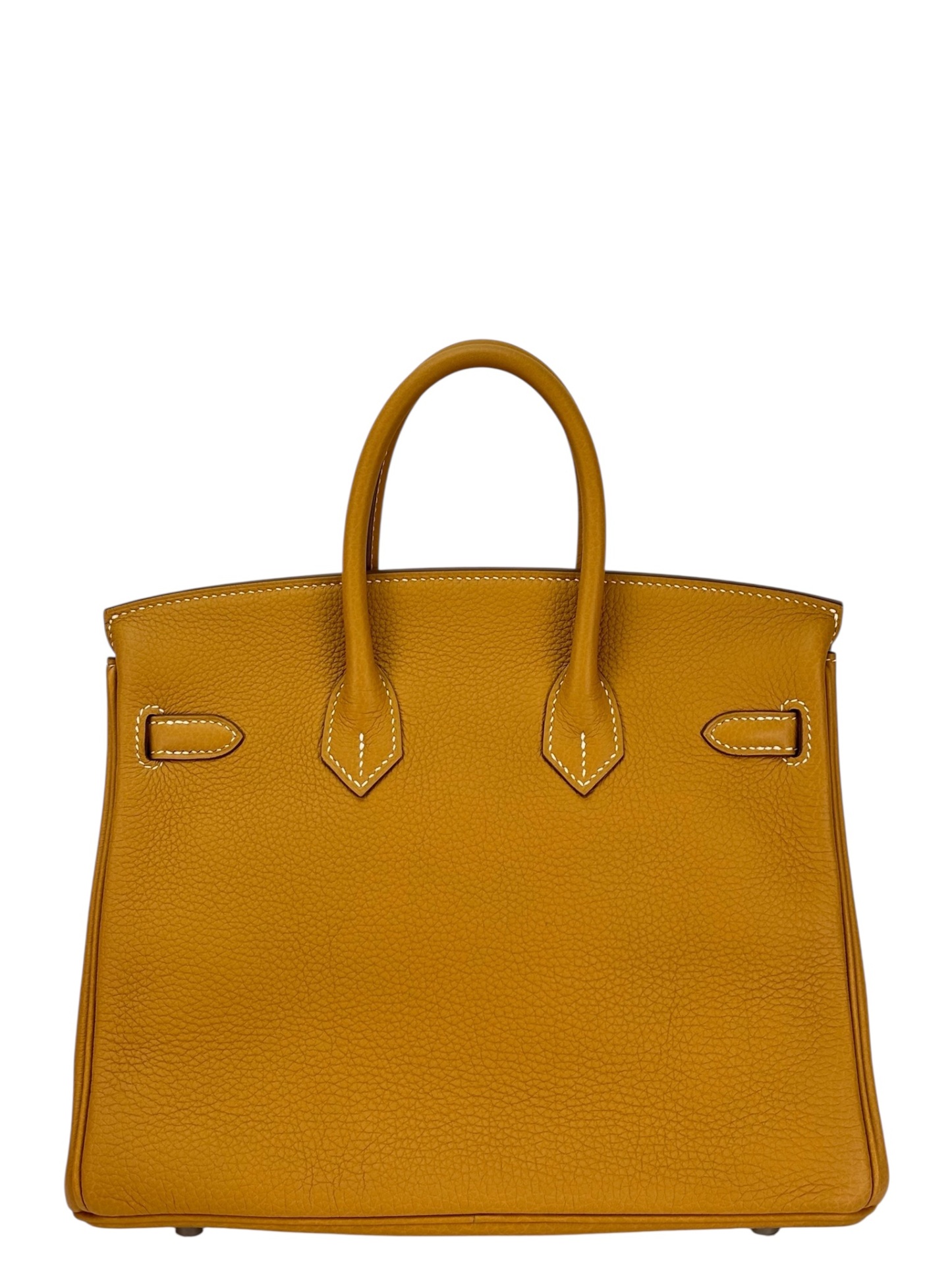 HERMES - Kelly 25 Natural Sable Togo Palladium Hardware   