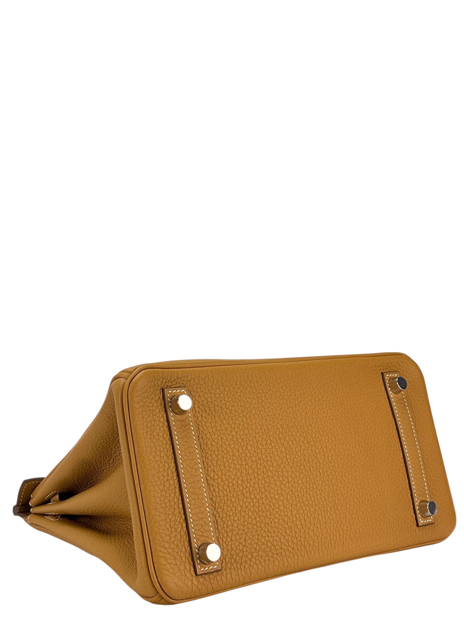 HERMES - Kelly 25 Natural Sable Togo Palladium Hardware   