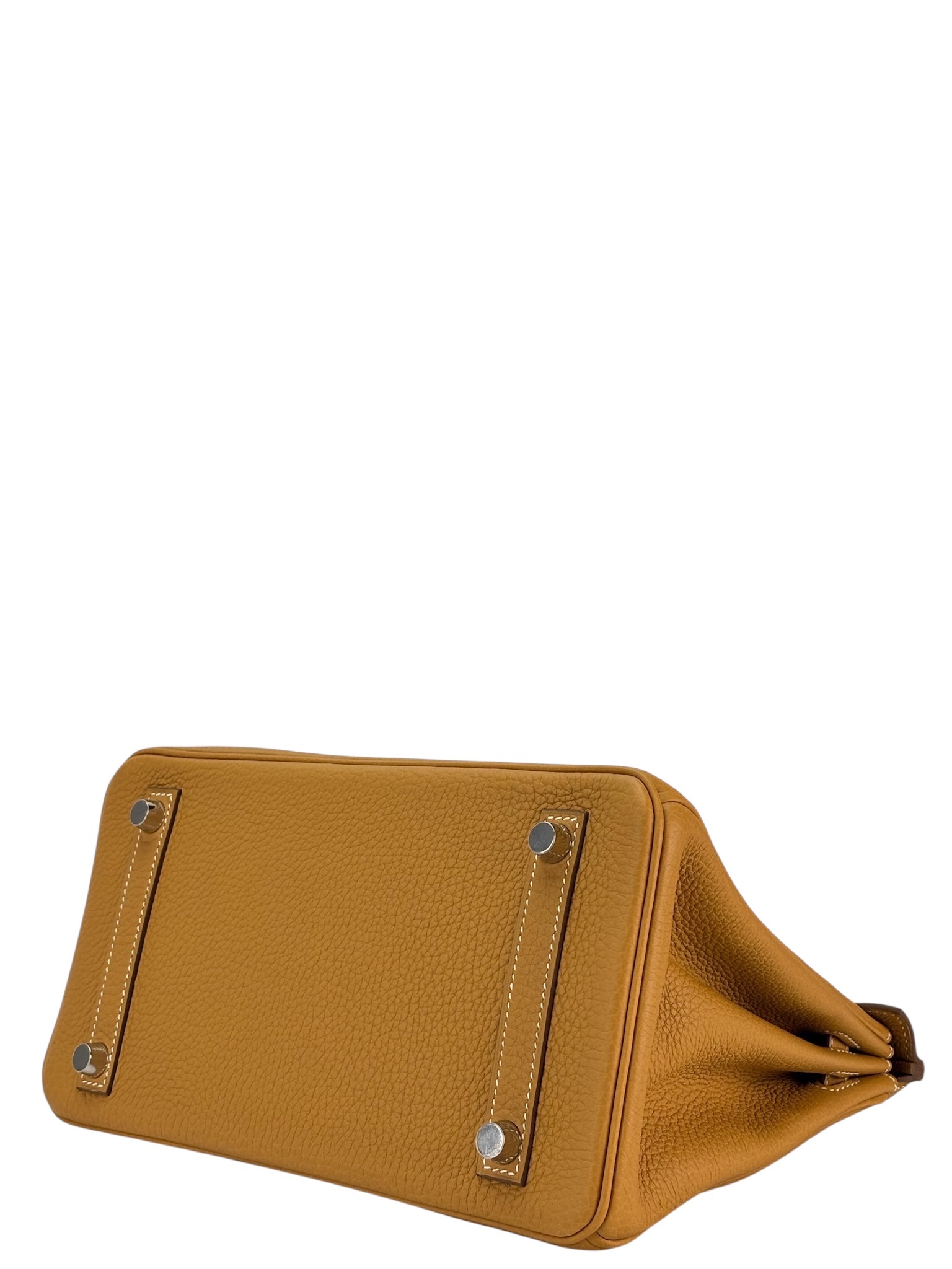HERMES - Kelly 25 Natural Sable Togo Palladium Hardware   