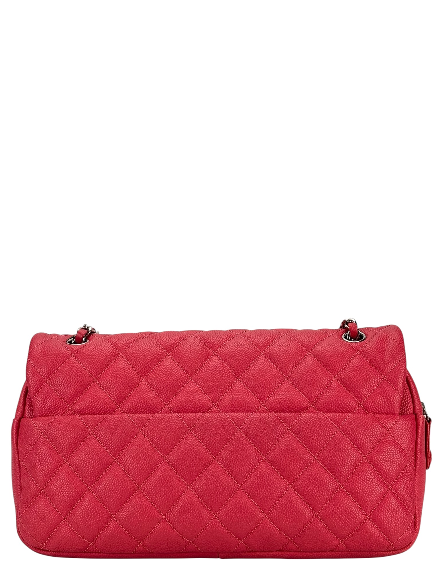 CHANEL - Pink Caviar Shoulder Bag Sliver Hardware