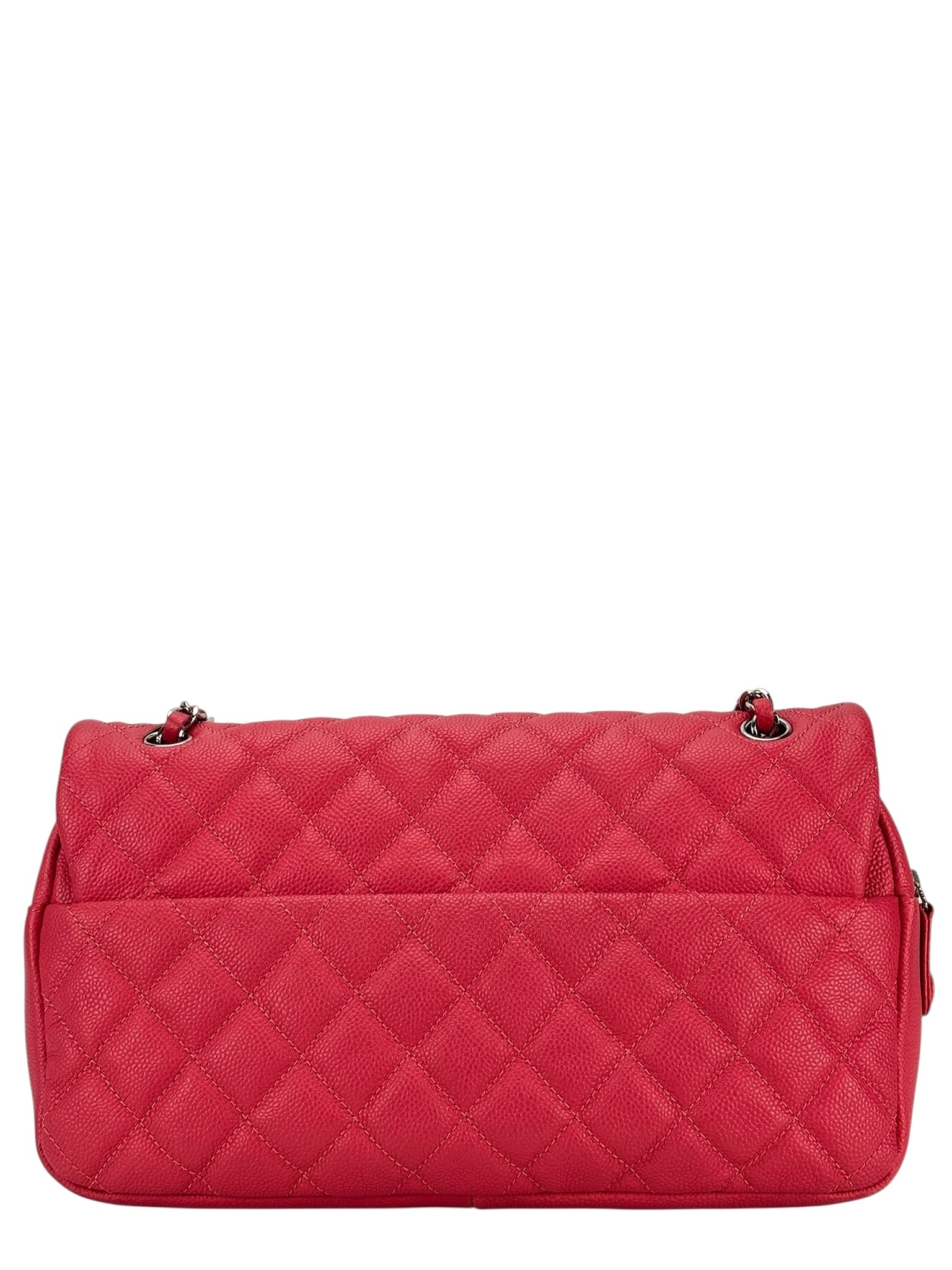 CHANEL - Pink Caviar Shoulder Bag Sliver Hardware