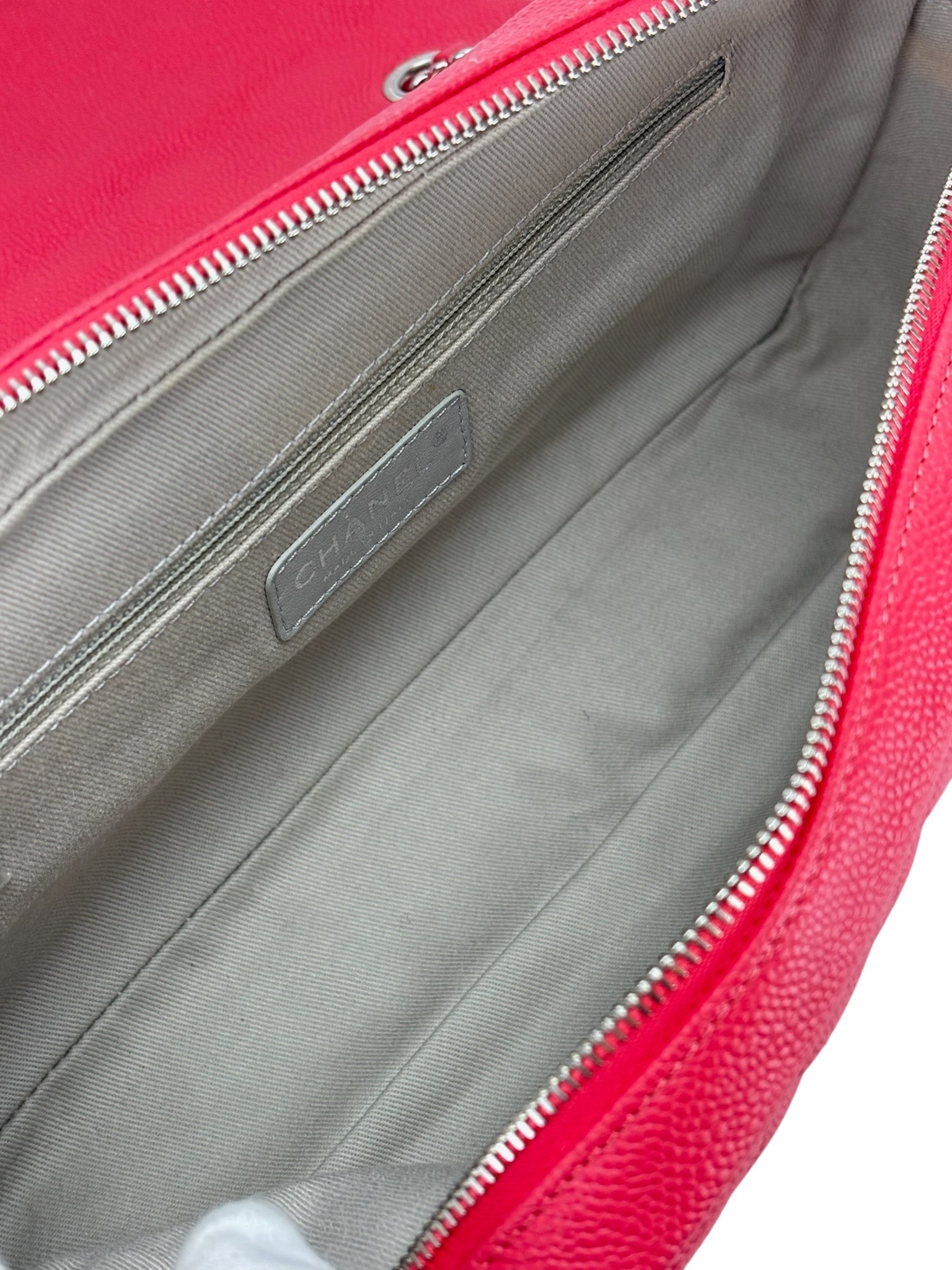 CHANEL - Pink Caviar Shoulder Bag Sliver Hardware