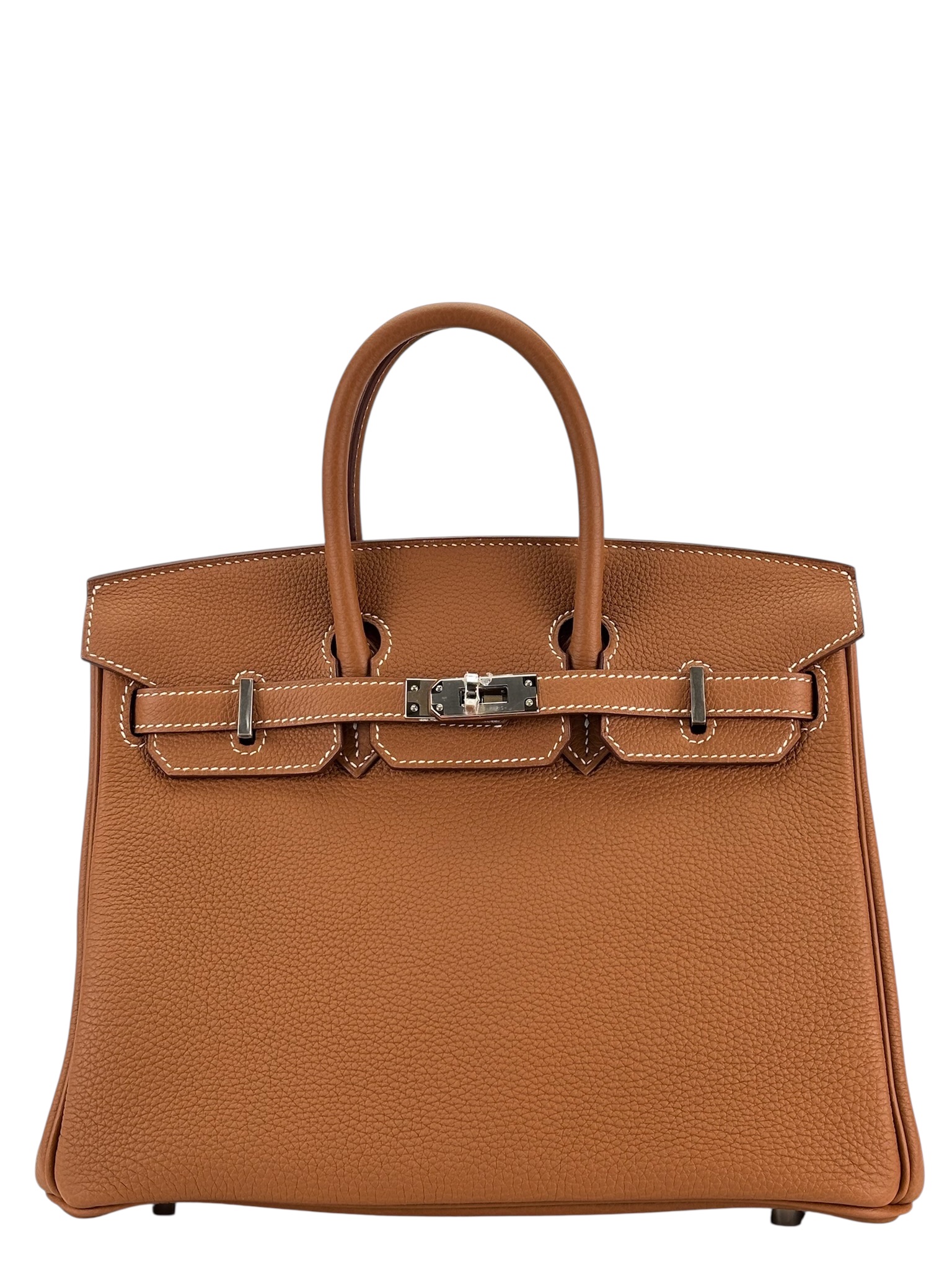 HERMES - Birkin 25 Gold Togo Palladium Hardware 