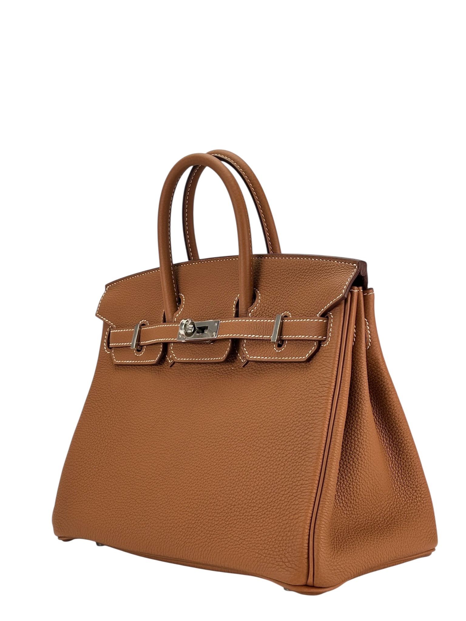 HERMES - Birkin 25 Gold Togo Palladium Hardware 