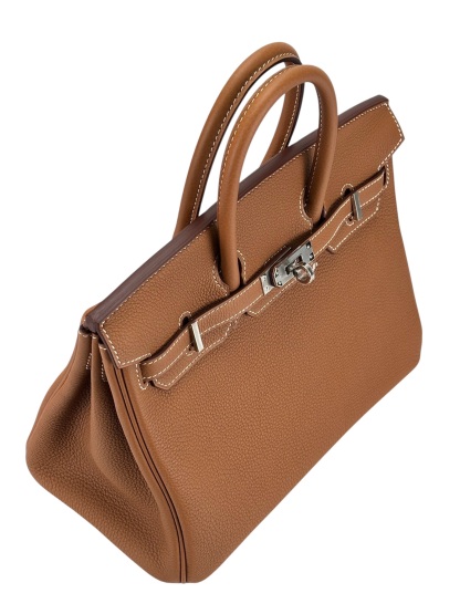 HERMES - Birkin 25 Gold Togo Palladium Hardware 