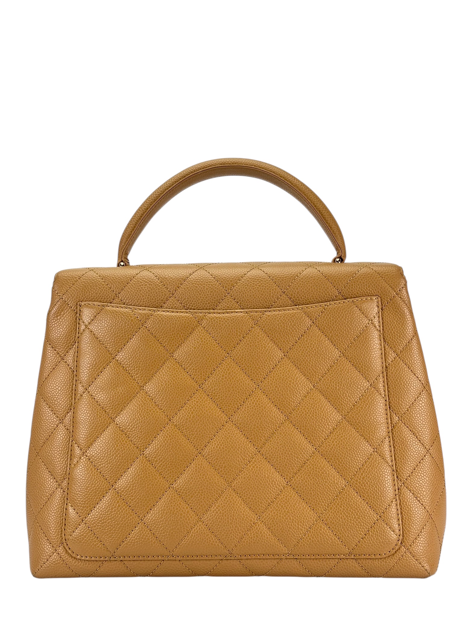 CHANEL - Beige Caviar Kelly Handle 30 Bag