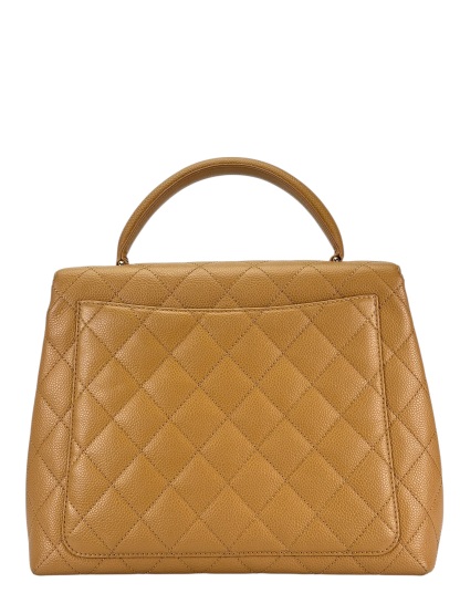 CHANEL - Beige Caviar Kelly Handle 30 Bag