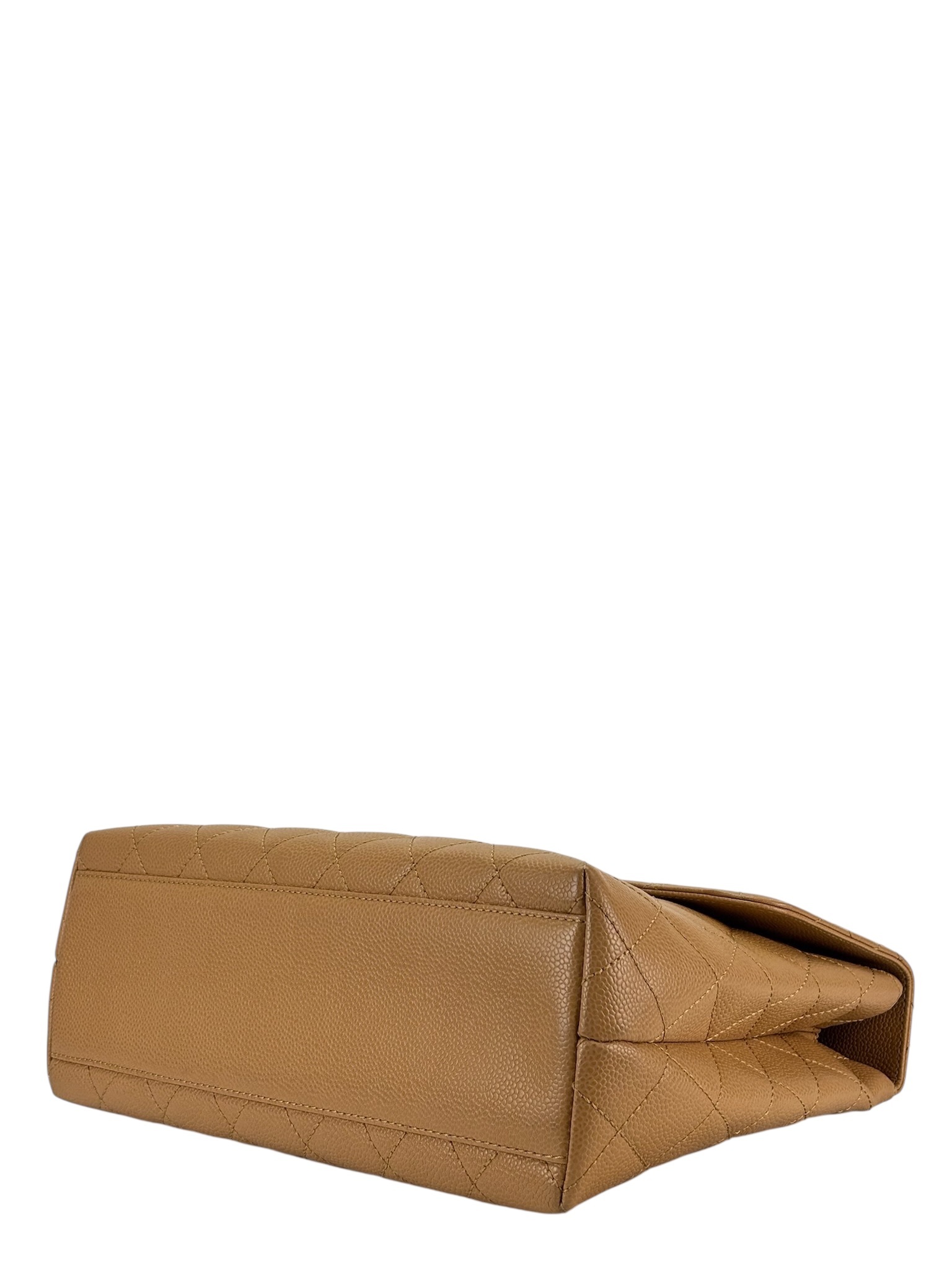 CHANEL - Beige Caviar Kelly Handle 30 Bag