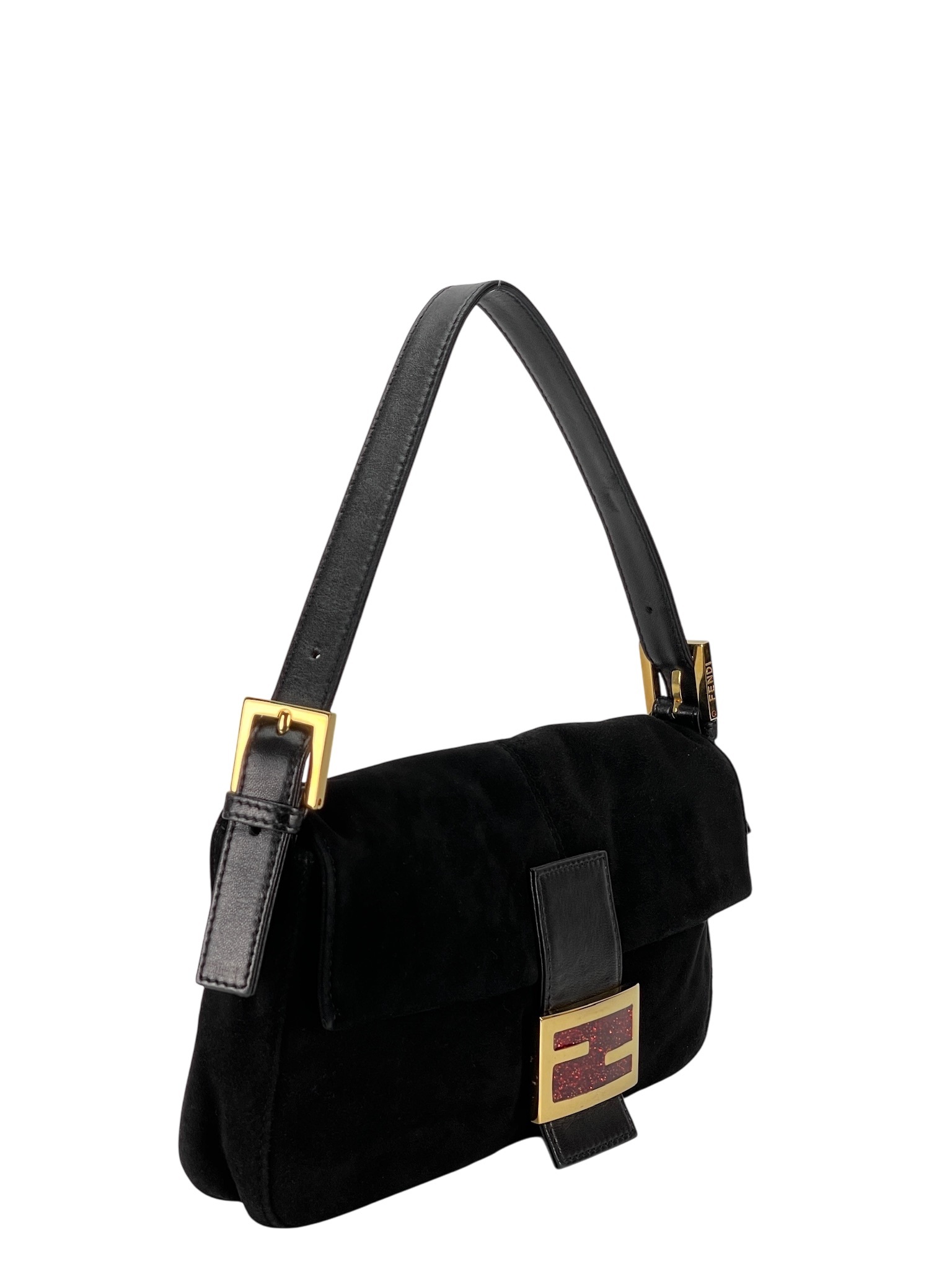 FENDI - Suede Mamma Baguette HandBag