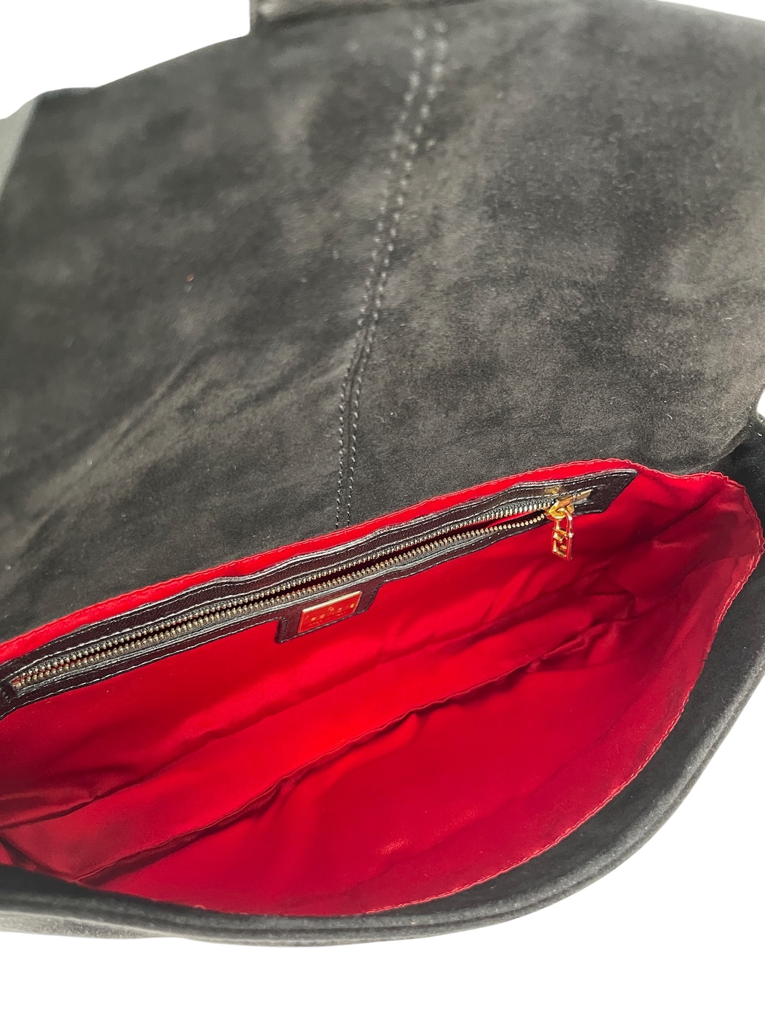 FENDI - Suede Mamma Baguette HandBag