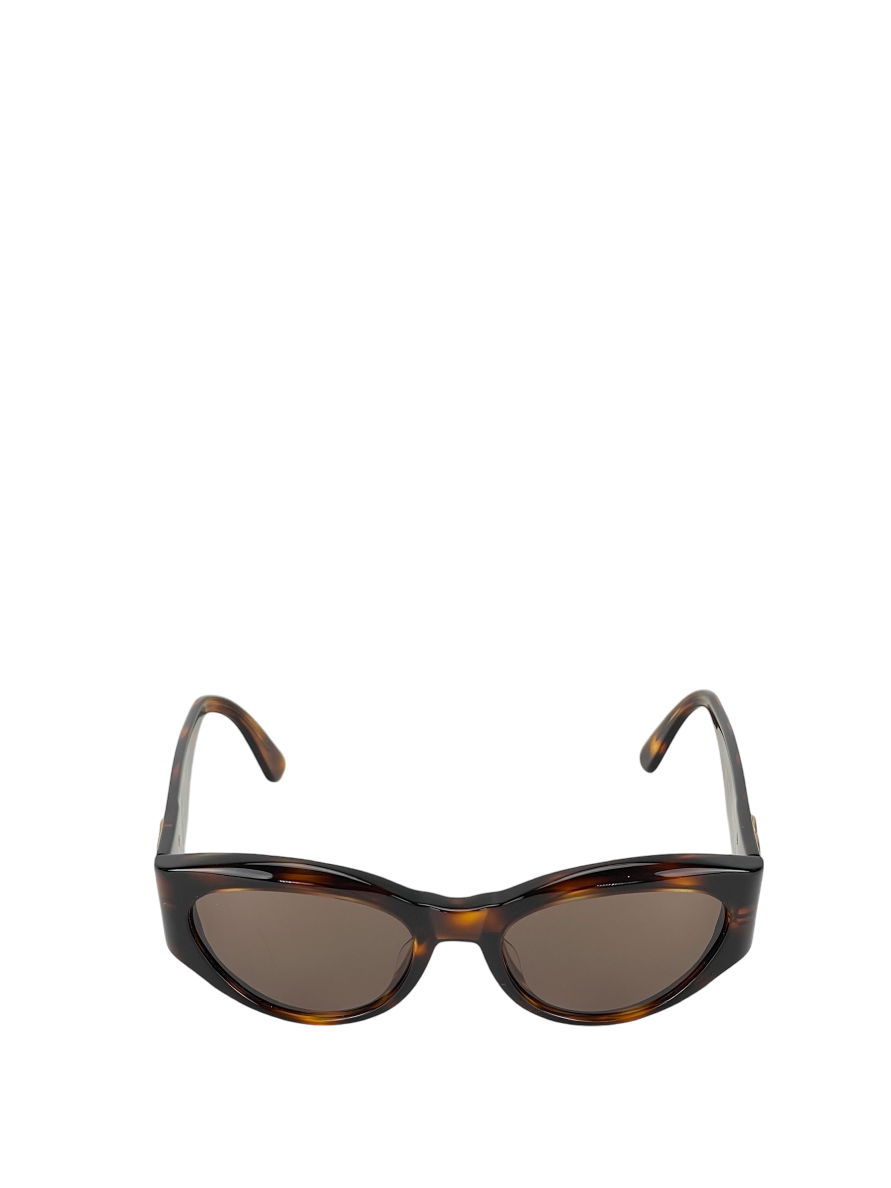 CHANEL - Brown Acetate Sunglasses Small Good Eyewear