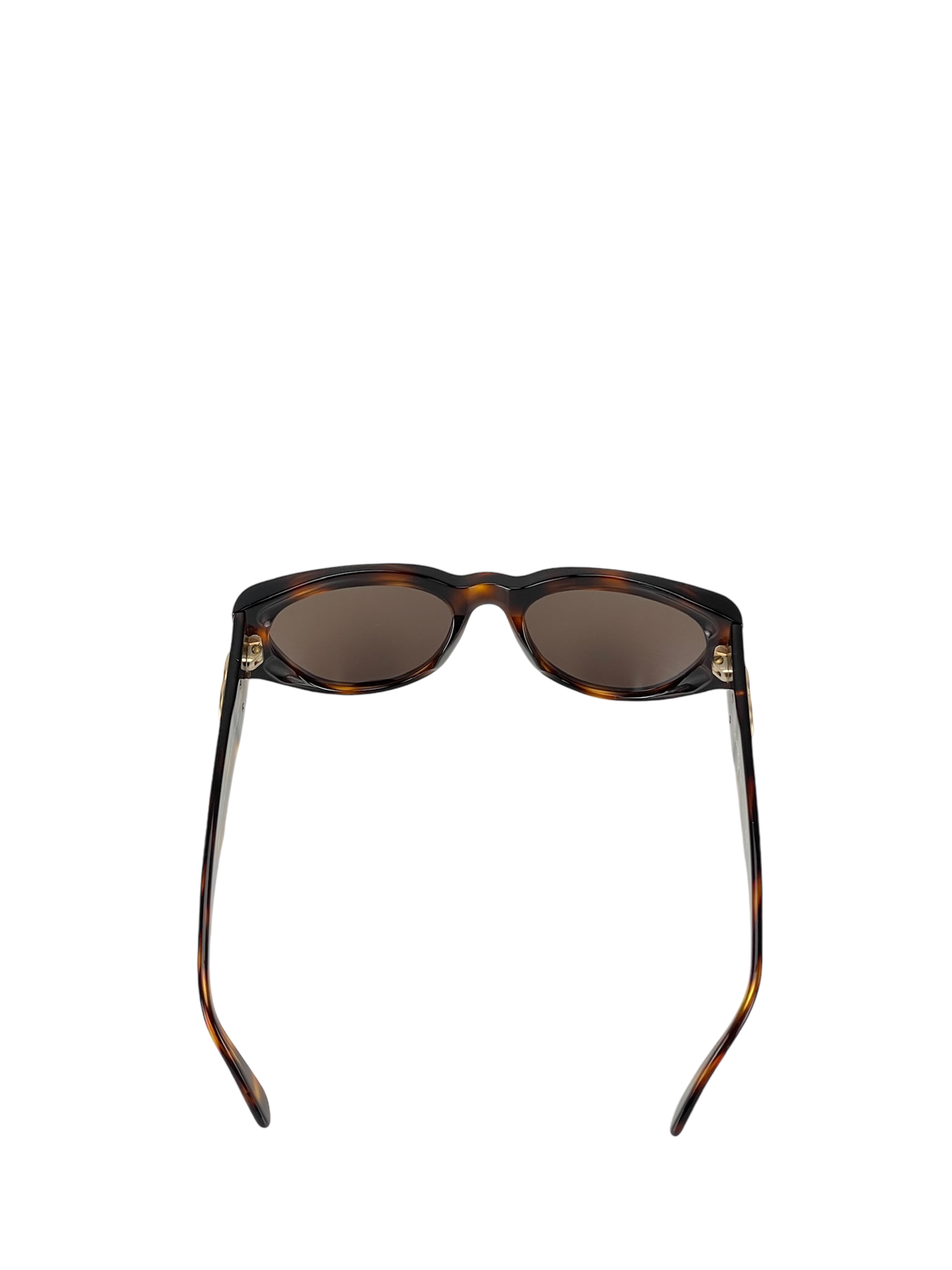 CHANEL - Brown Acetate Sunglasses Small Good Eyewear