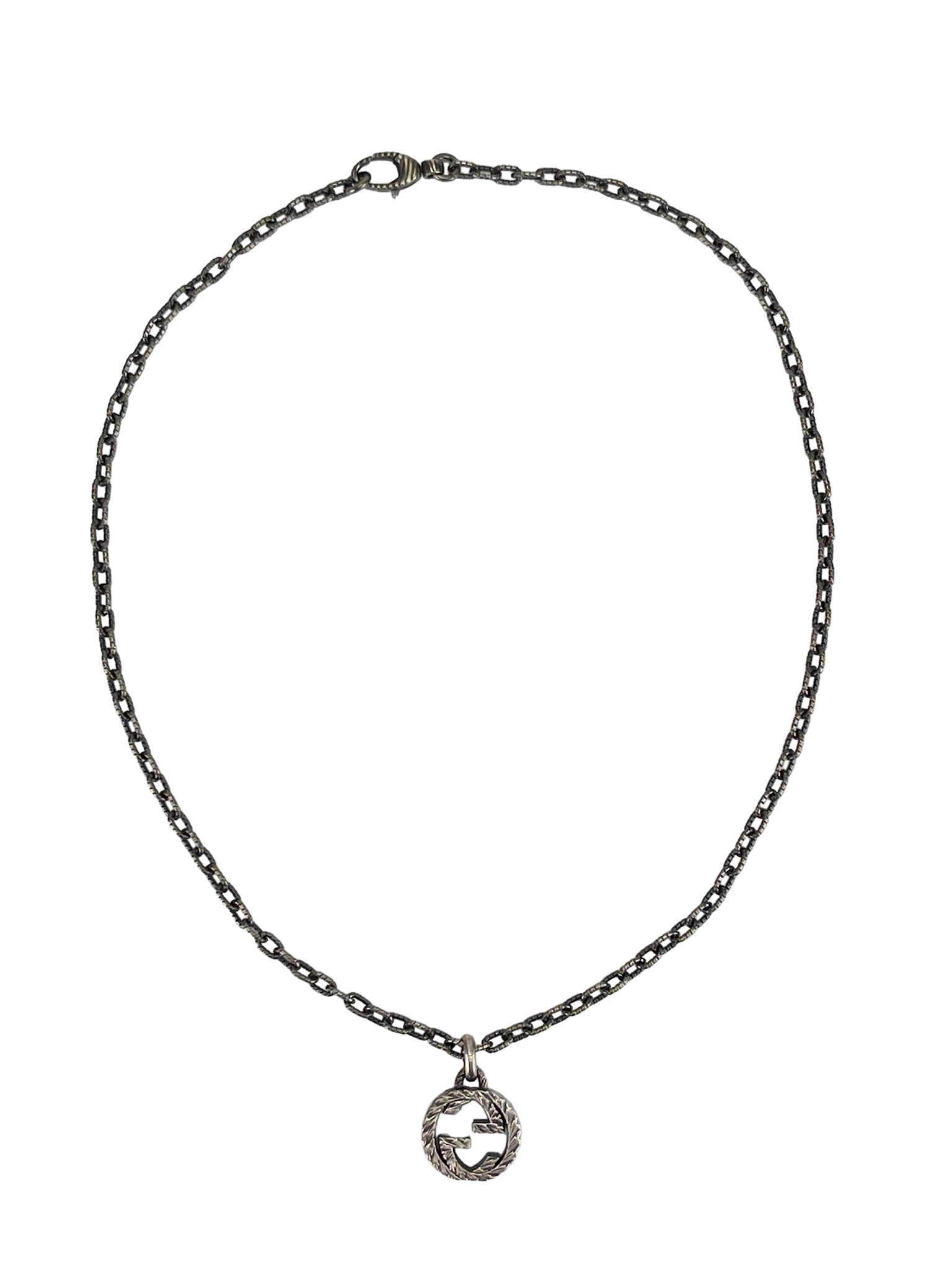 GUCCI - Double G Silver Necklace 