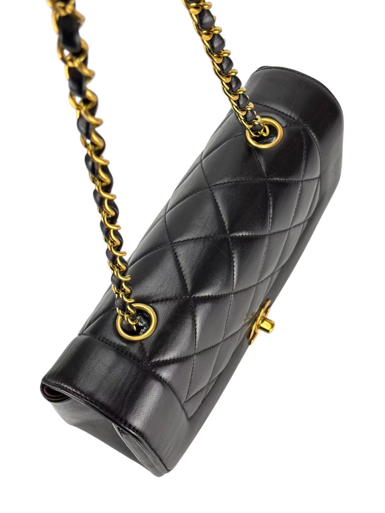CHANEL - Black Lambskin Small Diana 22 Shoulder Bag