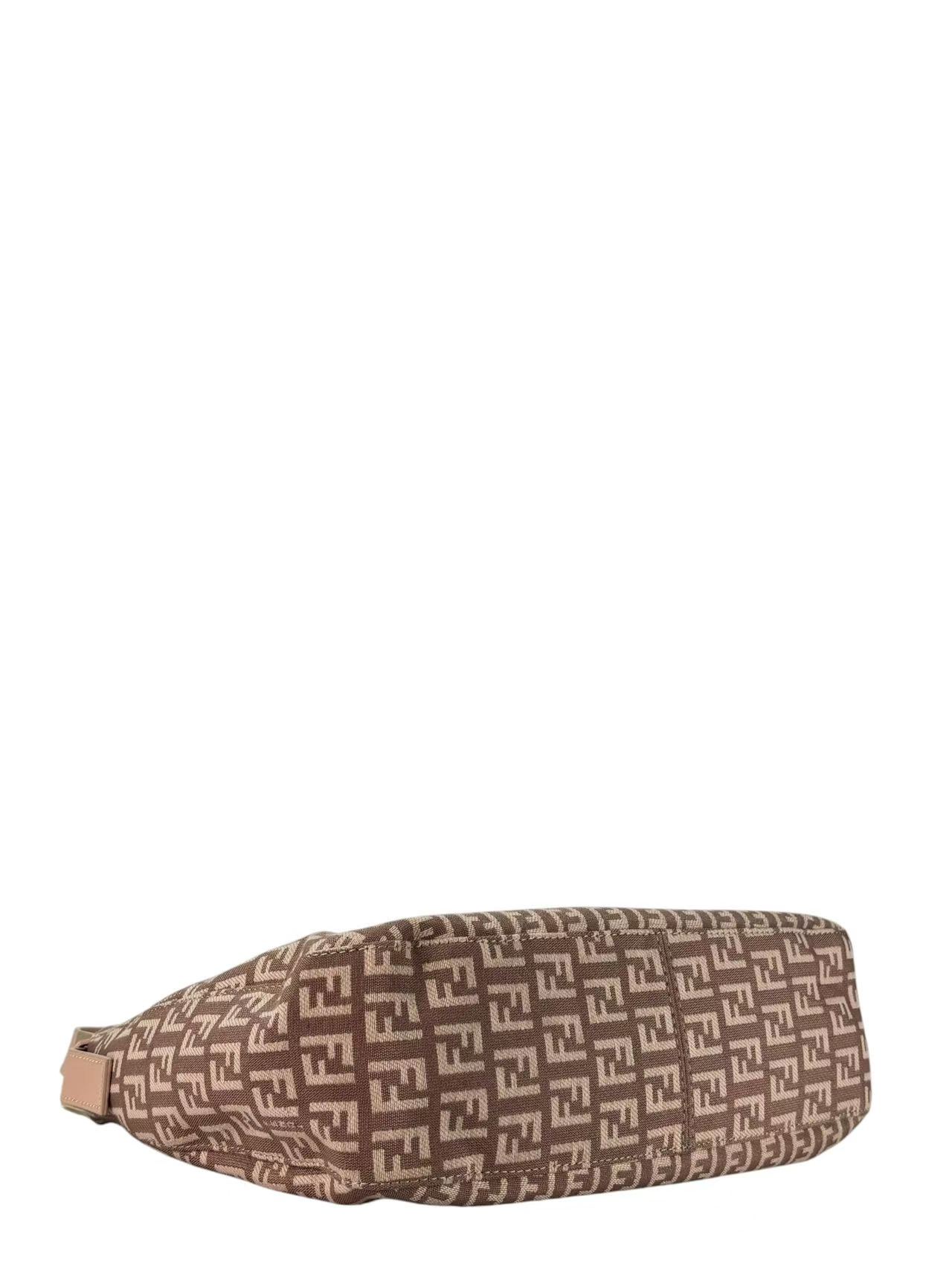 FENDI - Canvas Pink Zucchino Shoulder Bag 