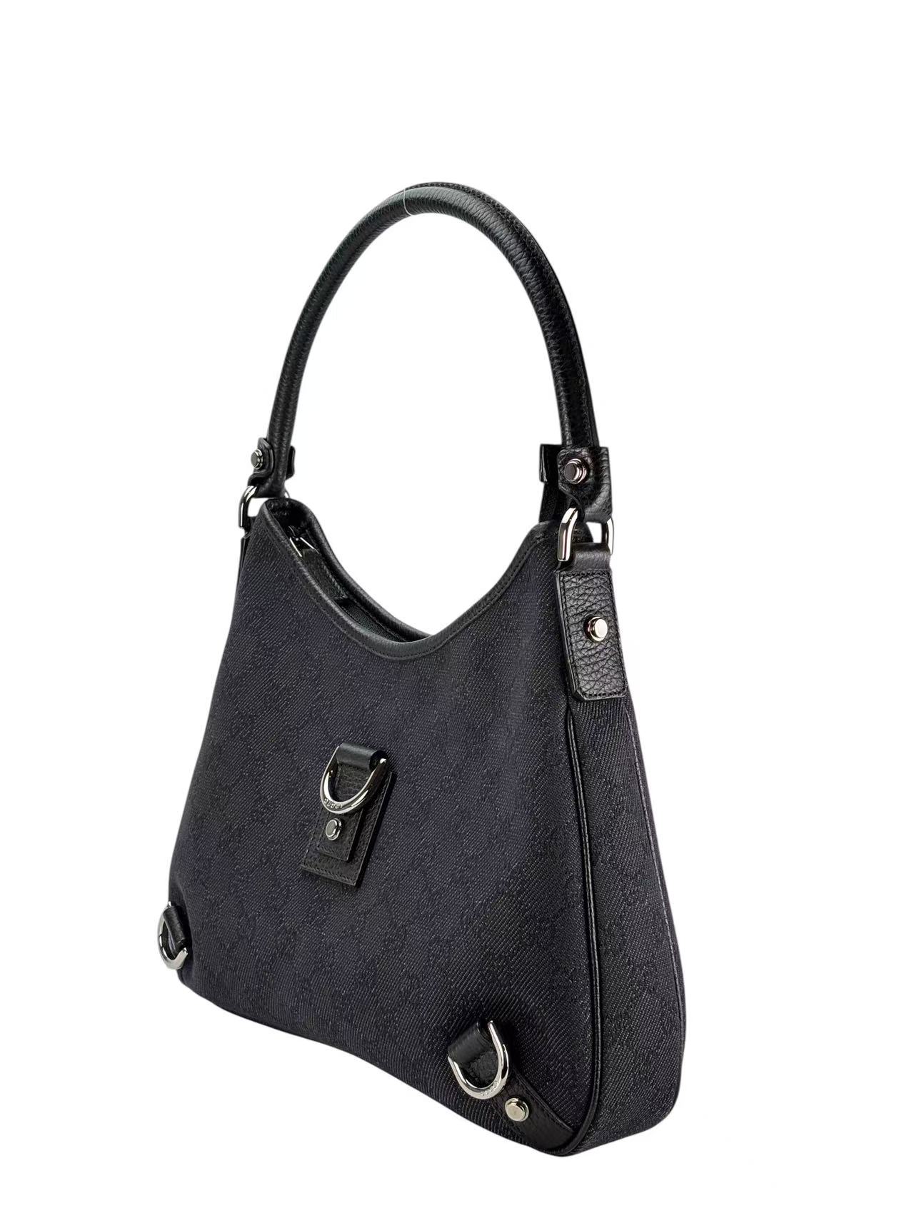 GUCCI - Black Ophidia Abbey Guccissima Semi Shoulder Bag