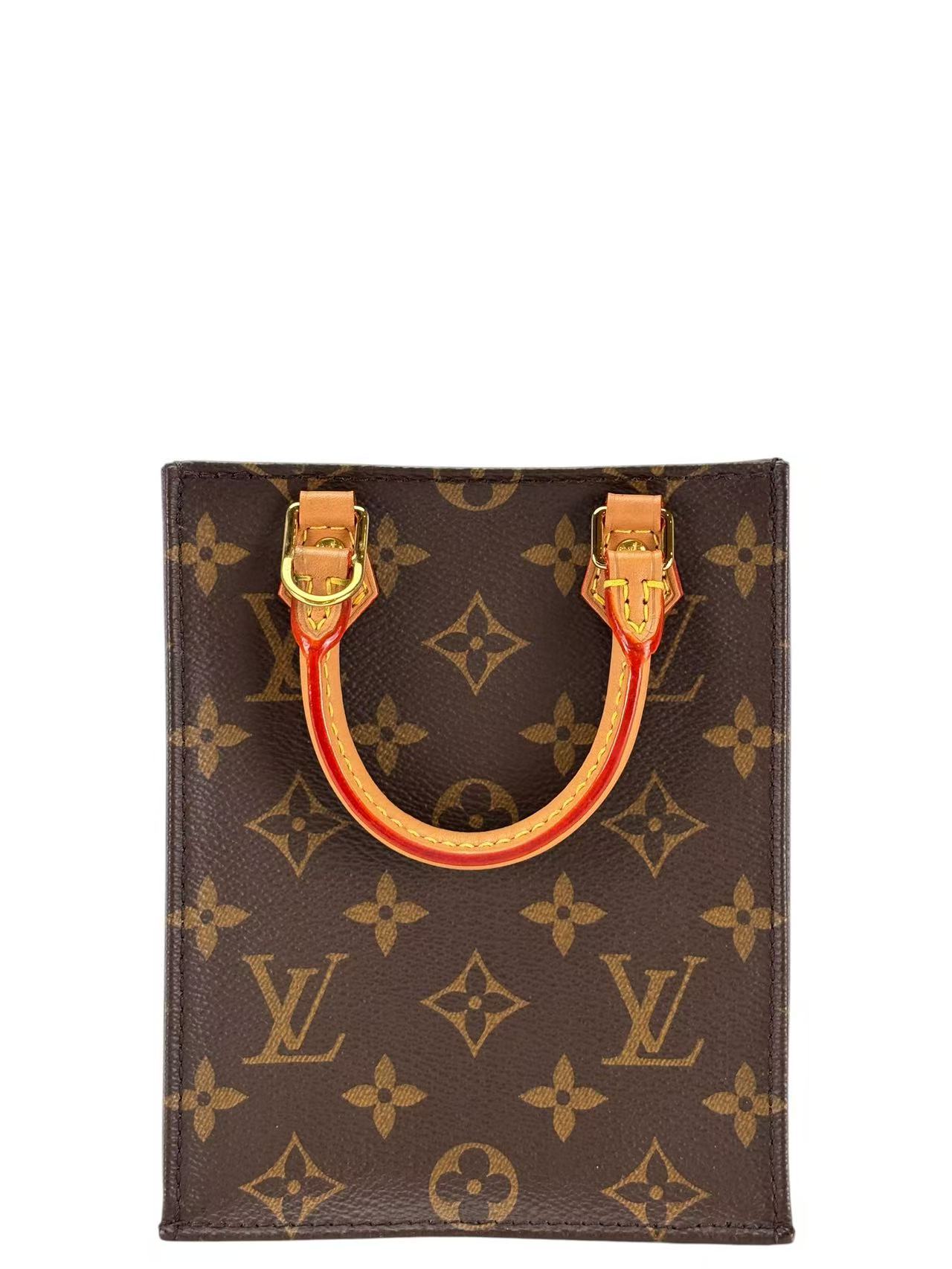 LOUIS VUITTON - LV Monogram Petit Sac Plat Mini Handbag Canvas