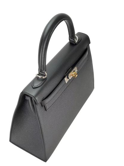HERMES - Kelly 25 8P Plomb Epsom Electrum Hardware