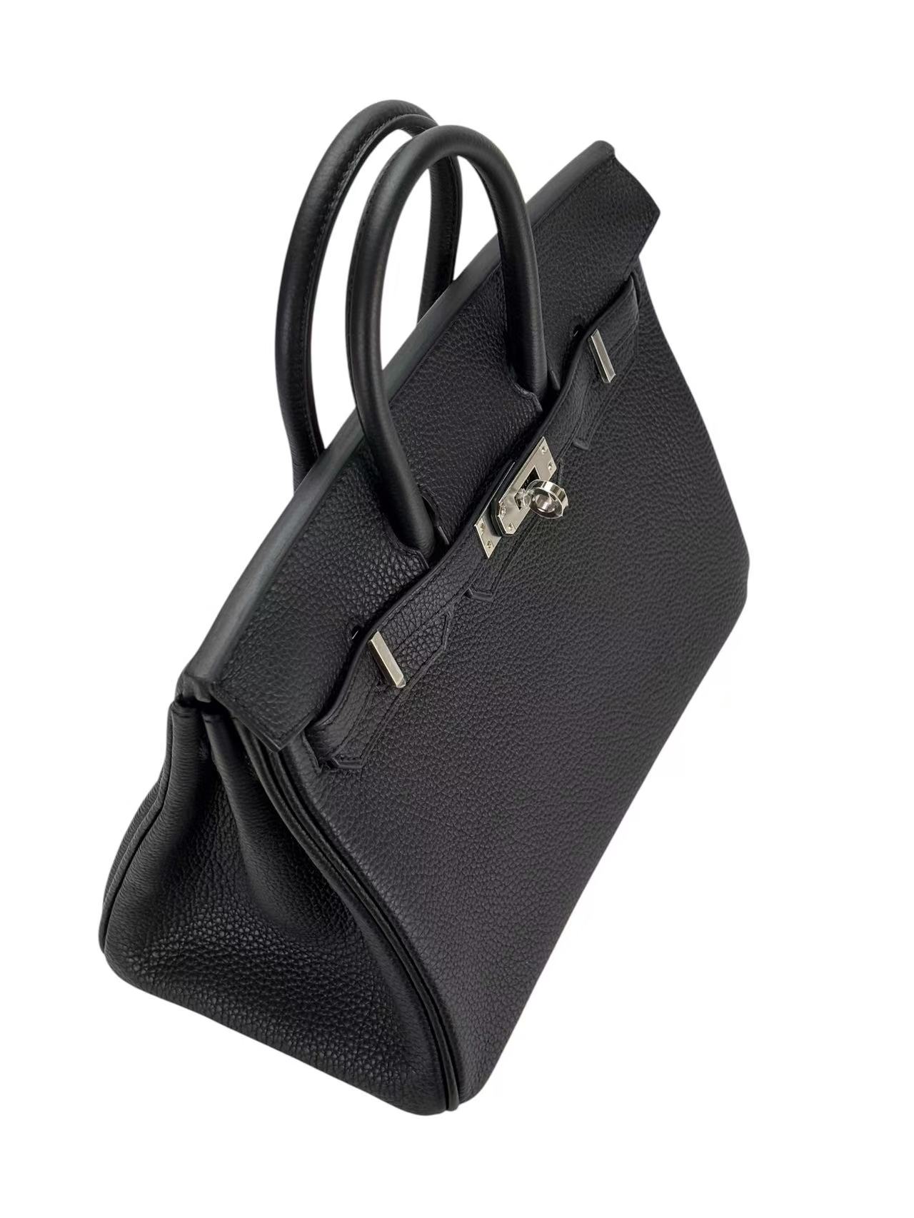 HERMES - Birkin 25 Noir 89 Togo Palladium Hardware