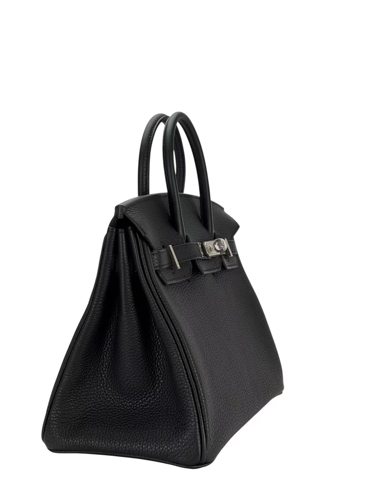 HERMES - Birkin 25 Noir 89 Togo Palladium Hardware