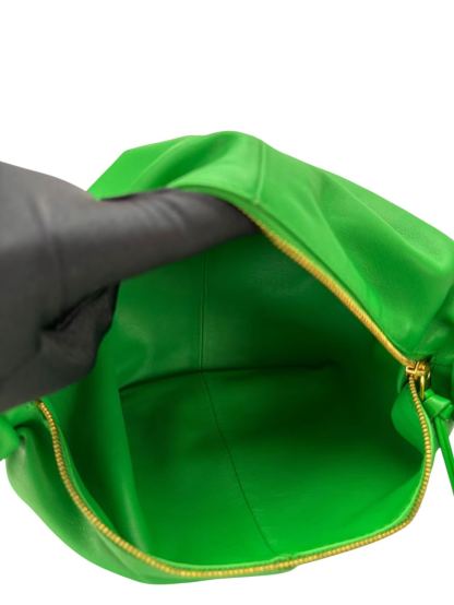 BOTTEGA VENETA - Green Calfskin Double Knot Handbag