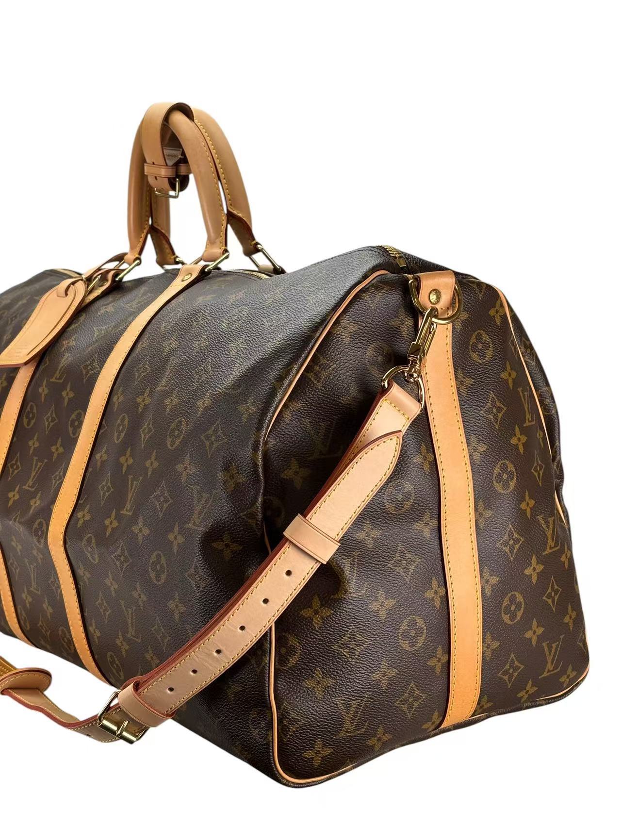 LOUIS VUITTON - Monogram Keepall 55 Bandouliere Bag 