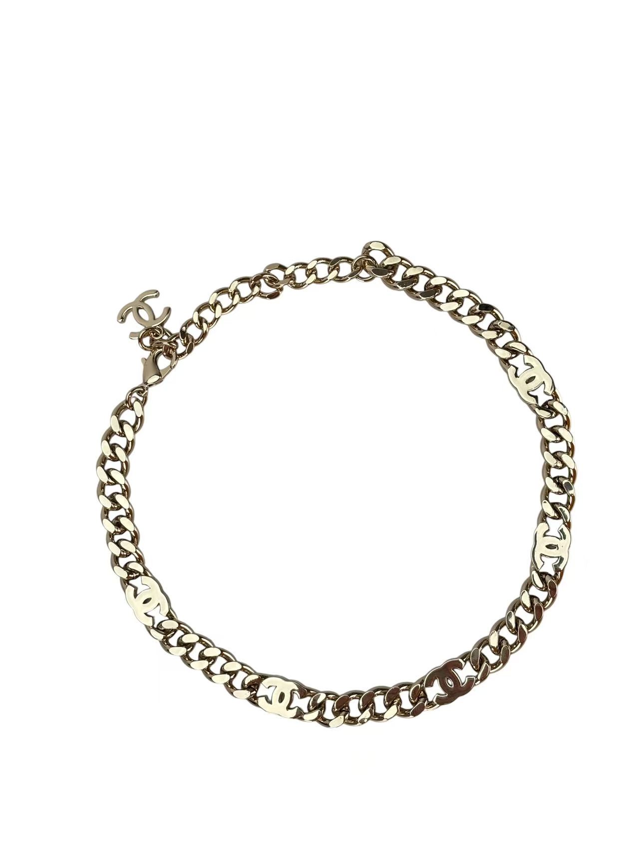 CHANEL - CC Logo Multicolor Necklace