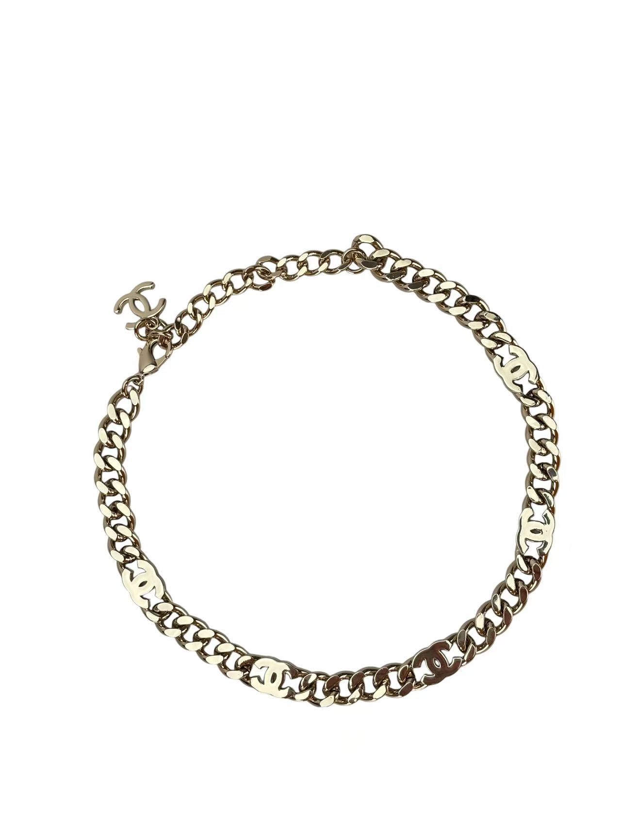 CHANEL - CC Logo Multicolor Necklace