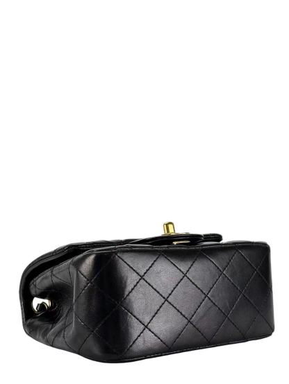 CHANEL - Black Lambskin Square 17 Shoulder Bag