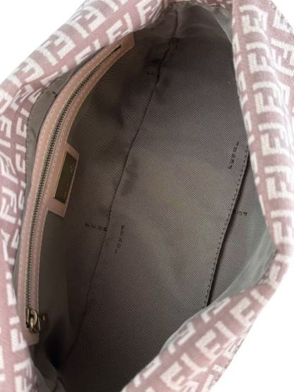 FENDI - Pink Zucchino Mamma Baguette Shoulder Bag