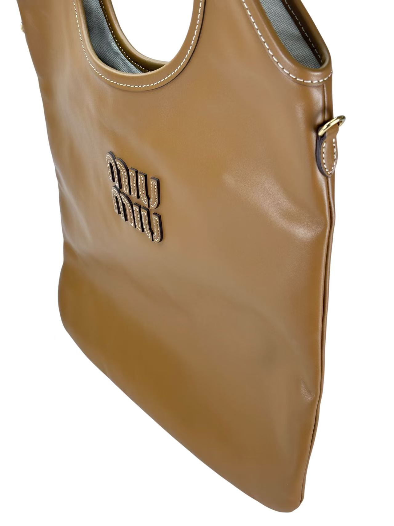 MIUMIU - Brown Calfskin Ivy Tote Bag