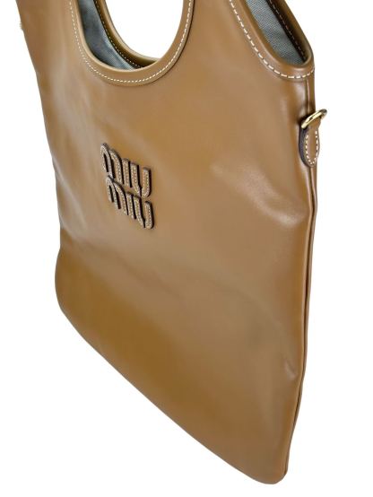MIUMIU - Brown Calfskin Ivy Tote Bag