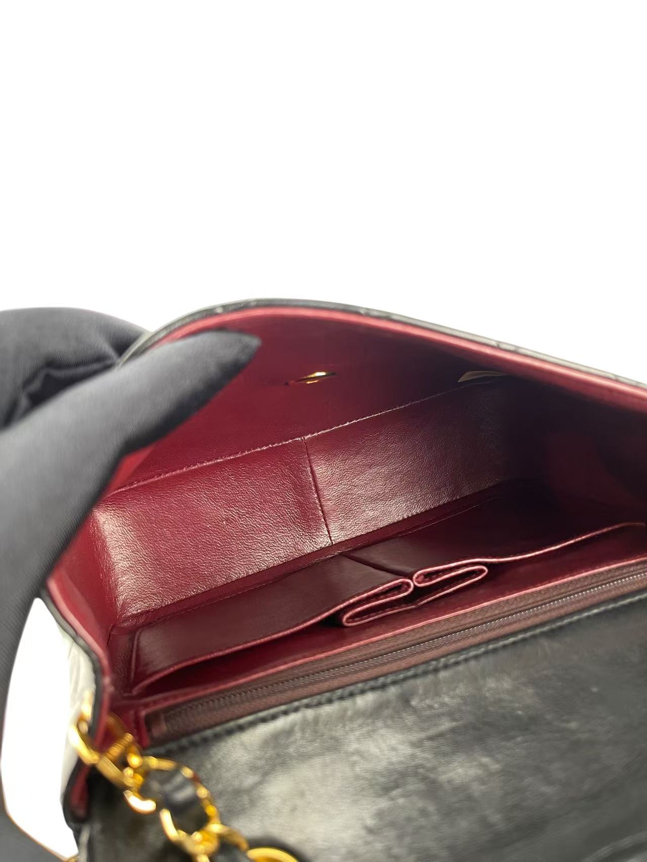 CHANEL - Mini Flap Bag 20 Black Lambskin Gold Hardware
