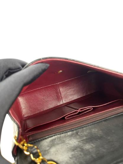 CHANEL - Mini Flap Bag 20 Black Lambskin Gold Hardware
