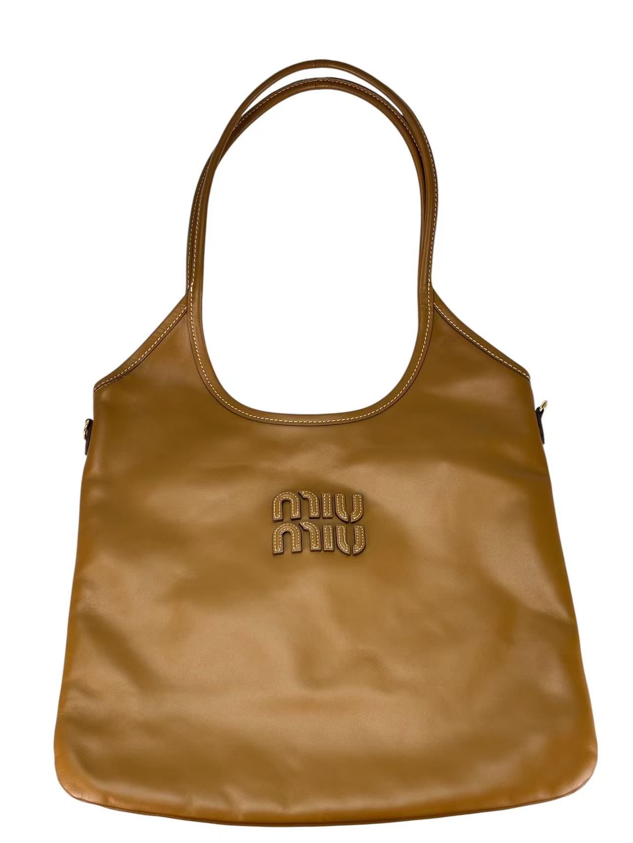 MIUMIU - Brown Calfskin Ivy Tote Bag