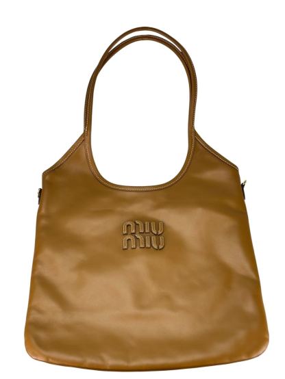 MIUMIU - Brown Calfskin Ivy Tote Bag