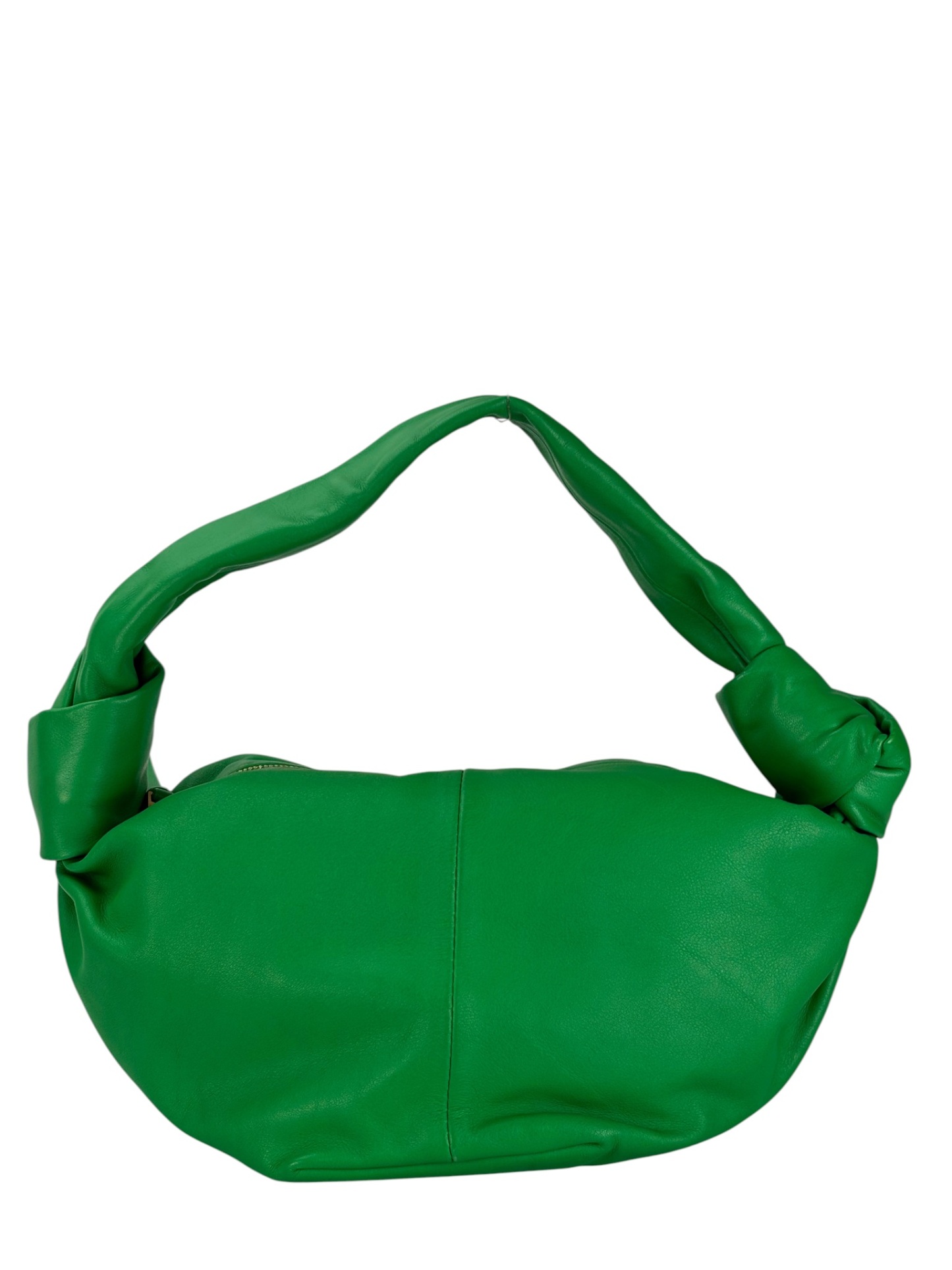 BOTTEGA VENETA - Green Calfskin Double Knot Handbag – Camellia