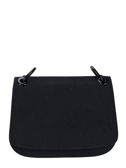 PRADA - Black Nylon Plastic Chain Shoulder Bag 