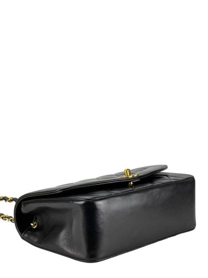 CHANEL - Black Lambskin Small Diana Shoulder Bag