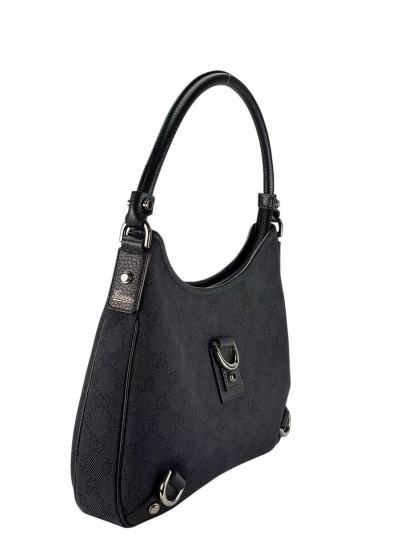 GUCCI - Black Ophidia Abbey Guccissima Semi Shoulder Bag