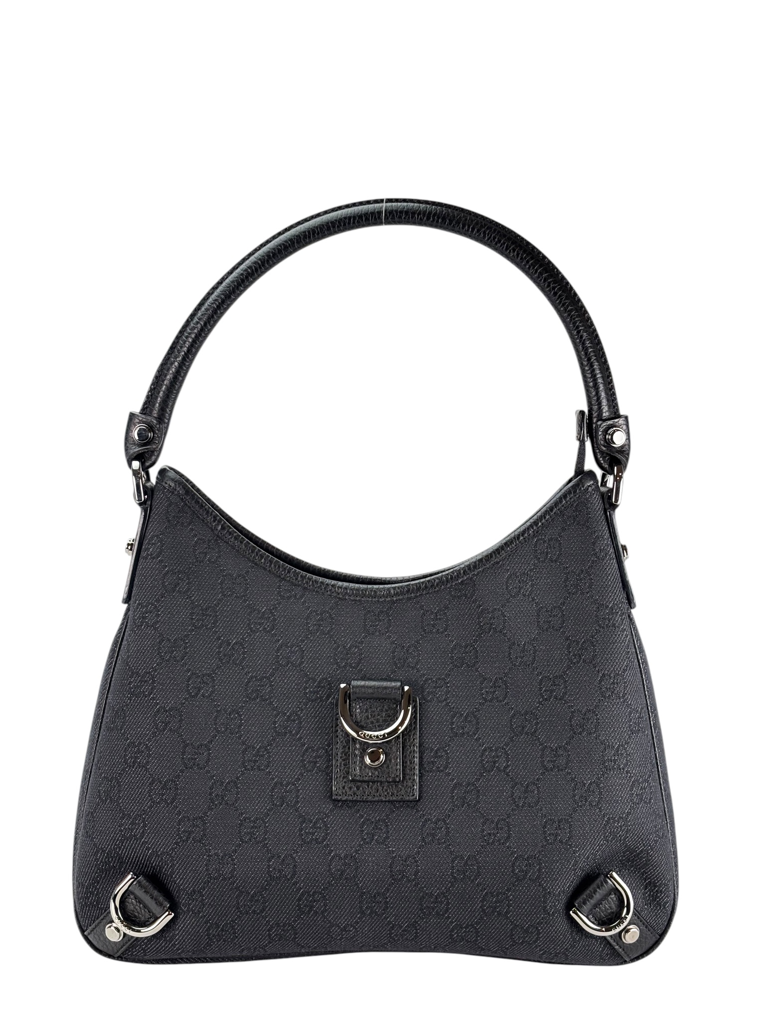 GUCCI - Black Ophidia Abbey Guccissima Semi Shoulder Bag