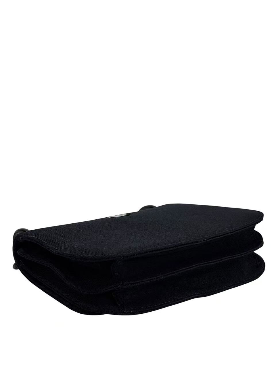 PRADA - Black Nylon Plastic Chain Shoulder Bag 