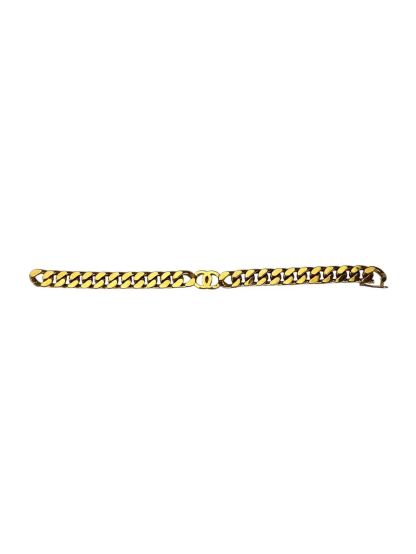 CHANEL - CC Logo Gold Chain Bracelet