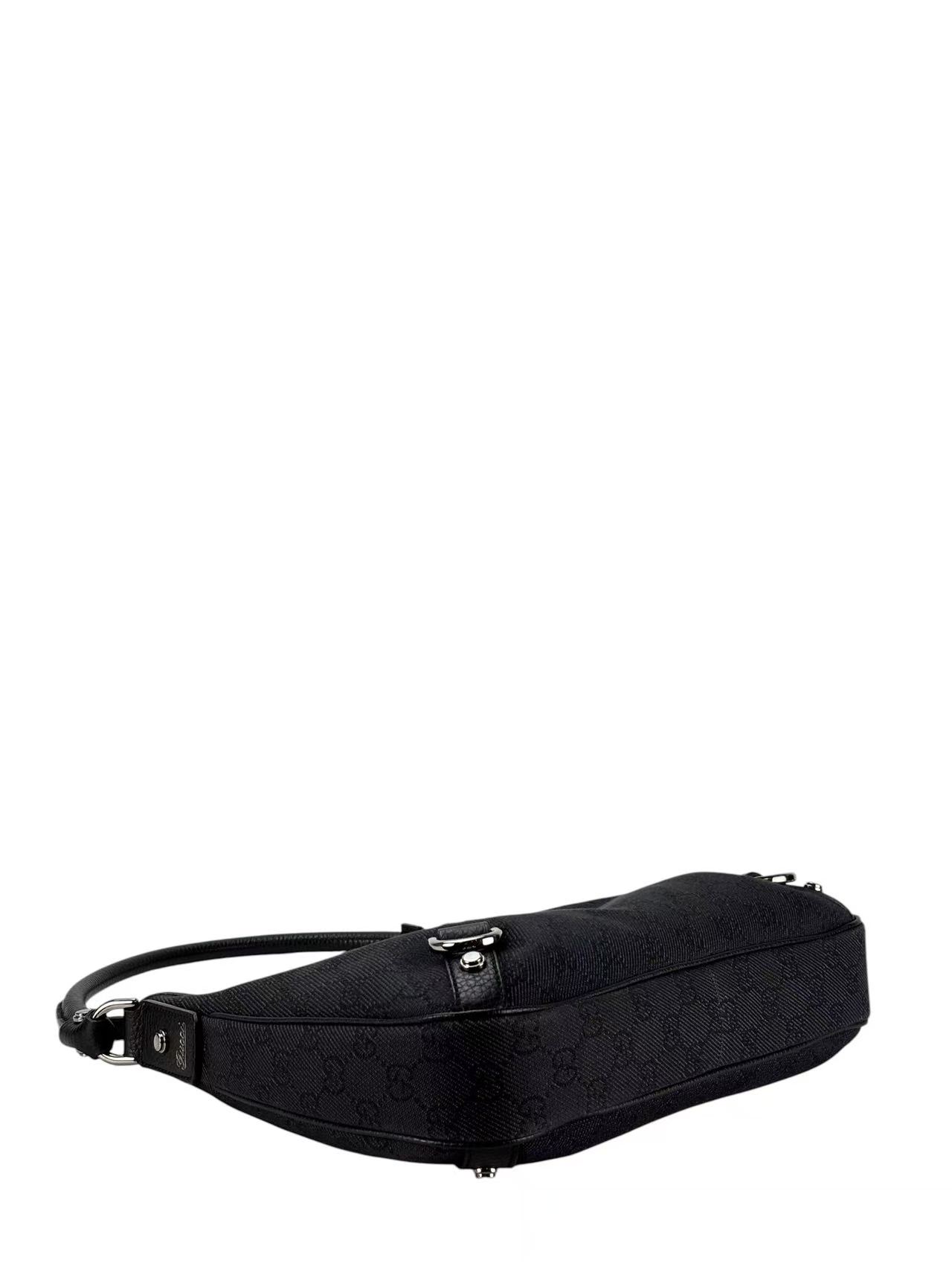 GUCCI - Black Ophidia Abbey Guccissima Semi Shoulder Bag