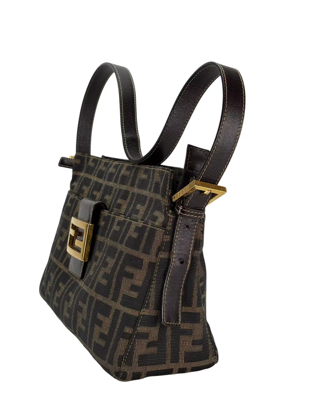 FENDI - Mamma Baguette Zucca Shoulder Bag – Camellia Vintage Tokyo