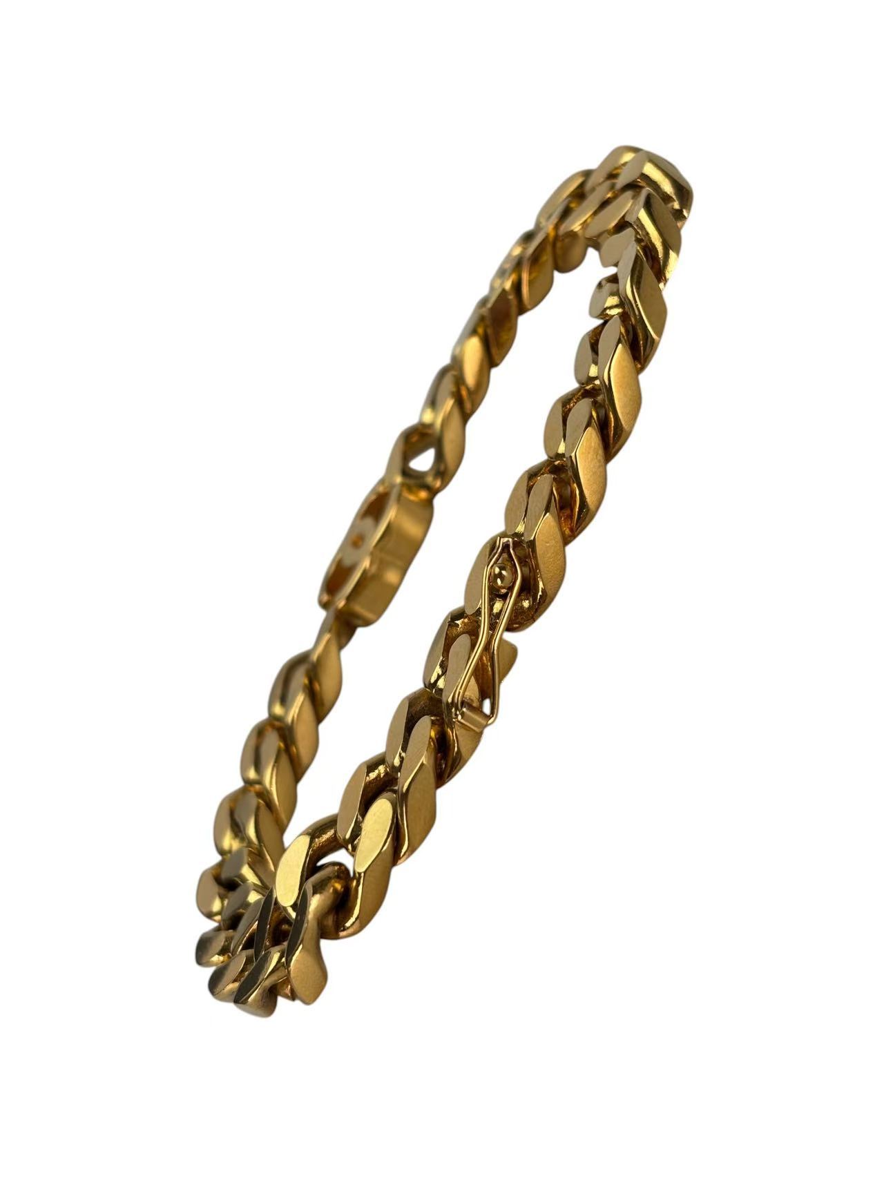 CHANEL - CC Logo Gold Chain Bracelet