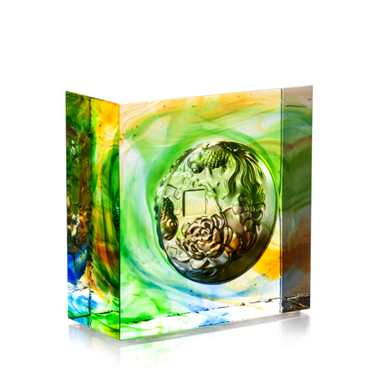 LIULI Crystal Goldfish, Prosperity Abound