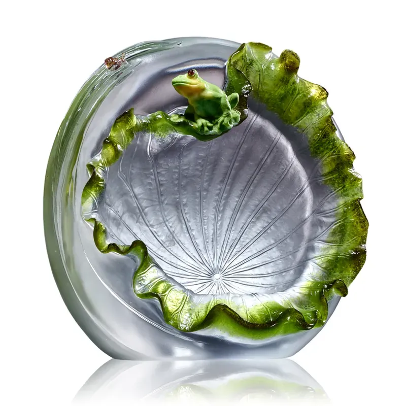 LIULI Crystal Frog and snail, A Song For When the Rain Stops