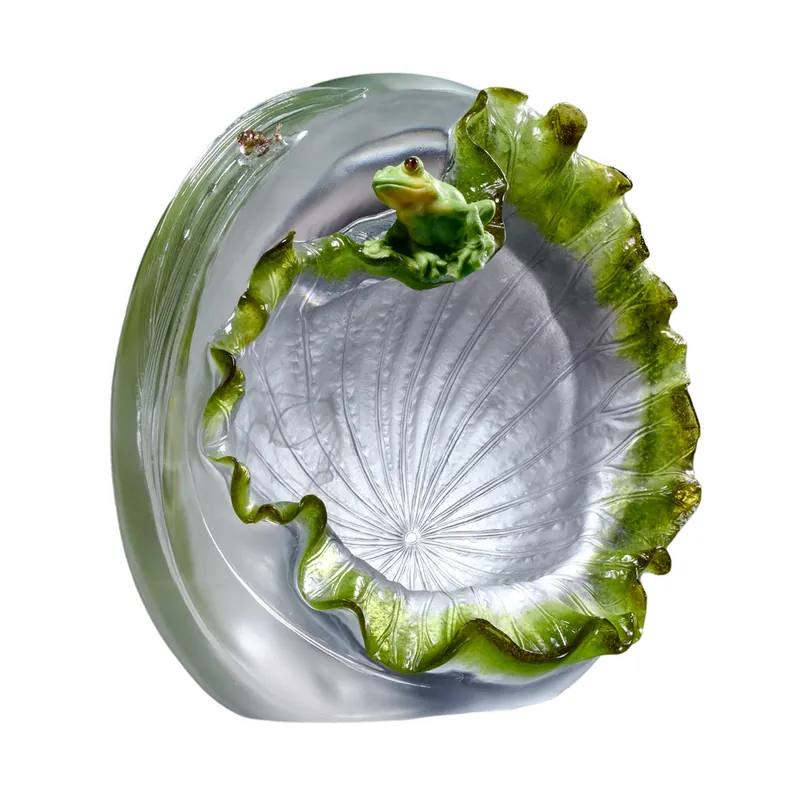LIULI Crystal Frog and snail, A Song For When the Rain Stops