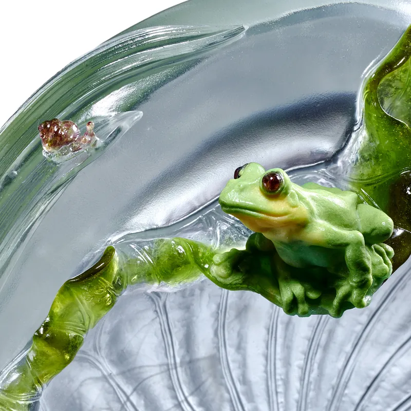 LIULI Crystal Frog and snail, A Song For When the Rain Stops